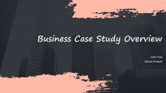 Business Case Study Overview PPT Summary ACP
