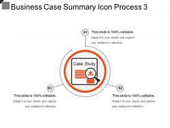 Business case summary icon process 3