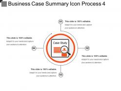 Business case summary icon process 4