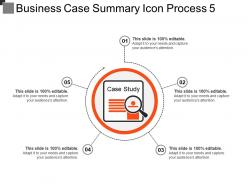 Business case summary icon process 5