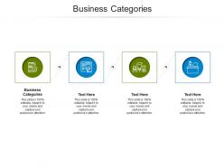Business categories ppt powerpoint presentation gallery gridlines cpb