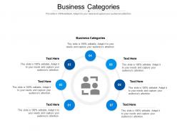 Business categories ppt powerpoint presentation icon template cpb