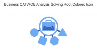 Business Catwoe Analysis Solving Root Colored Icon In Powerpoint Pptx Png And Editable Eps Format