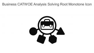 Business Catwoe Analysis Solving Root Monotone Icon In Powerpoint Pptx Png And Editable Eps Format