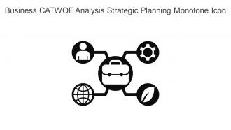 Business Catwoe Analysis Strategic Planning Monotone Icon In Powerpoint Pptx Png And Editable Eps Format