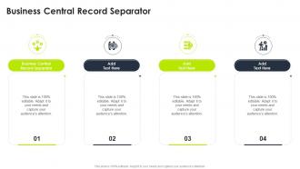 Business Central Record Separator In Powerpoint And Google Slides Cpb