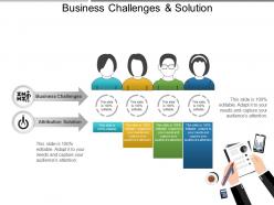 Business challenges and solution example of ppt