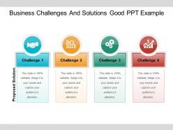 Business challenges and solutions good ppt example