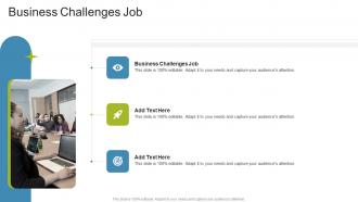 Business Challenges Job In Powerpoint And Google Slides Cpb