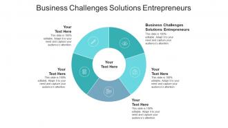 Business challenges solutions entrepreneurs ppt powerpoint presentation model demonstration cpb