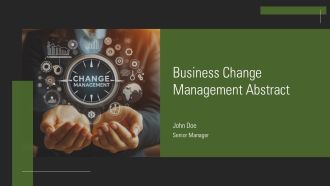 Business Change Management Abstract PPT Template AT
