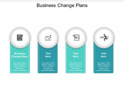 Business change plans ppt powerpoint presentation outline good cpb