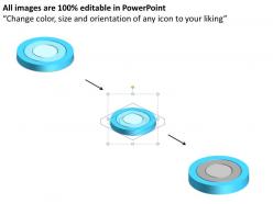 Business charts 3d concentric circles data flow diagram stages powerpoint templates
