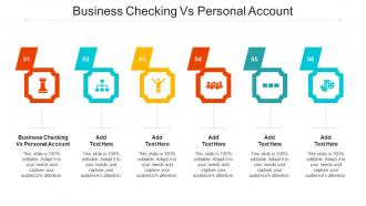 Business Checking Vs Personal Account Ppt Powerpoint Presentation Portfolio Cpb