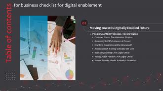Business Checklist For Digital Enablement Powerpoint Presentation Slides Adaptable Customizable