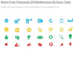 Business circle with icons powerpoint shapes