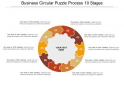 Business Circular Puzzle Process 10 Stages