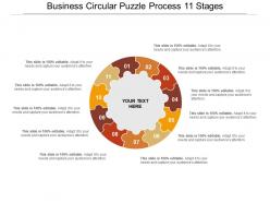 Business circular puzzle process 11 stages