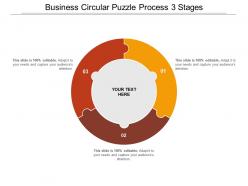 Business Circular Puzzle Process 3 Stages