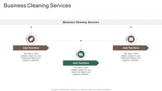 Business Cleaning Services In Powerpoint And Google Slides Cpb
