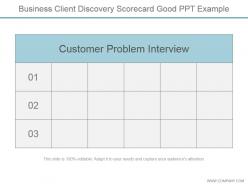 Business client discovery scorecard good ppt example