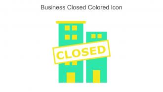 Business Closed Colored Icon In Powerpoint Pptx Png And Editable Eps Format