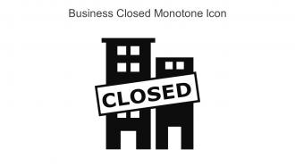 Business Closed Monotone Icon In Powerpoint Pptx Png And Editable Eps Format