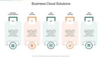 Business Cloud Solutions In Powerpoint And Google Slides Cpb