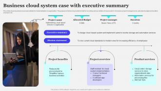 Business Cloud System Case With Executive Summary