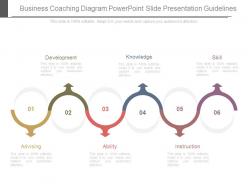 Business coaching diagram powerpoint slide presentation guidelines