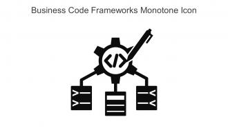 Business Code Frameworks Monotone Icon In Powerpoint Pptx Png And Editable Eps Format