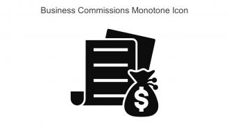 Business Commissions Monotone Icon In Powerpoint Pptx Png And Editable Eps Format