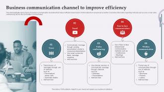 Business Communication Channel To Improve Efficiency