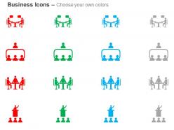 Business communication deal meeting discussion lecture ppt icons graphics