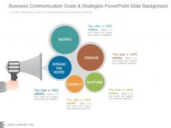 Business Communication Goals And Strategies Powerpoint Slide Background