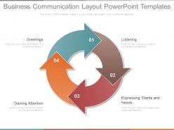 Business communication layout powerpoint templates