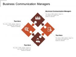 Business communication managers ppt powerpoint presentation file design templates cpb