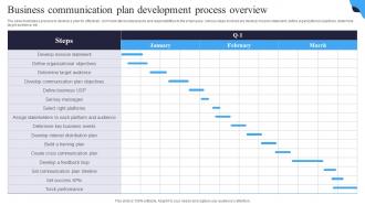 Business Communication Plan Development Process Overview