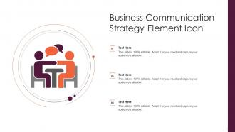 Business Communication Strategy Element Icon