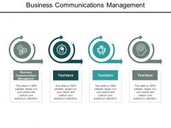 Business communications management ppt powerpoint presentation outline diagrams cpb
