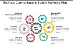 Business Communications System Marketing Plan Evaluation Talent Pipeline