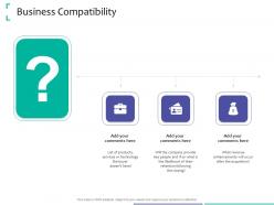 Business Compatibility Strategic Due Diligence Ppt Powerpoint Presentation Summary