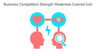 Business Competitors Strength Weakness Colored Icon In Powerpoint Pptx Png And Editable Eps Format