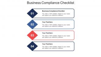 Business compliance checklist ppt powerpoint presentation inspiration grid cpb