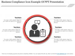 Business compliance icon example of ppt presentation