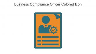 Business Compliance Officer Colored Icon In Powerpoint Pptx Png And Editable Eps Format