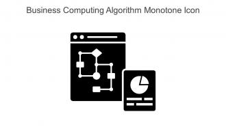 Business Computing Algorithm Monotone Icon In Powerpoint Pptx Png And Editable Eps Format