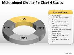 Business concept diagram pie chart 4 stages powerpoint templates ppt backgrounds for slides