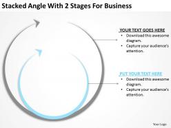 Business concept diagram with 2 stages for powerpoint templates ppt backgrounds slides