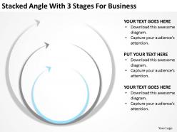 Business concept diagram with 3 stages for powerpoint templates ppt backgrounds slides